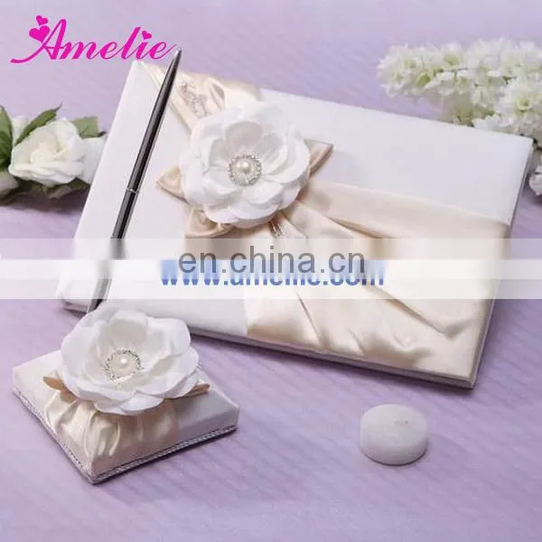 Wedding Ring Pillow Guest Book Flower baskets Sets with Flowers Decoration