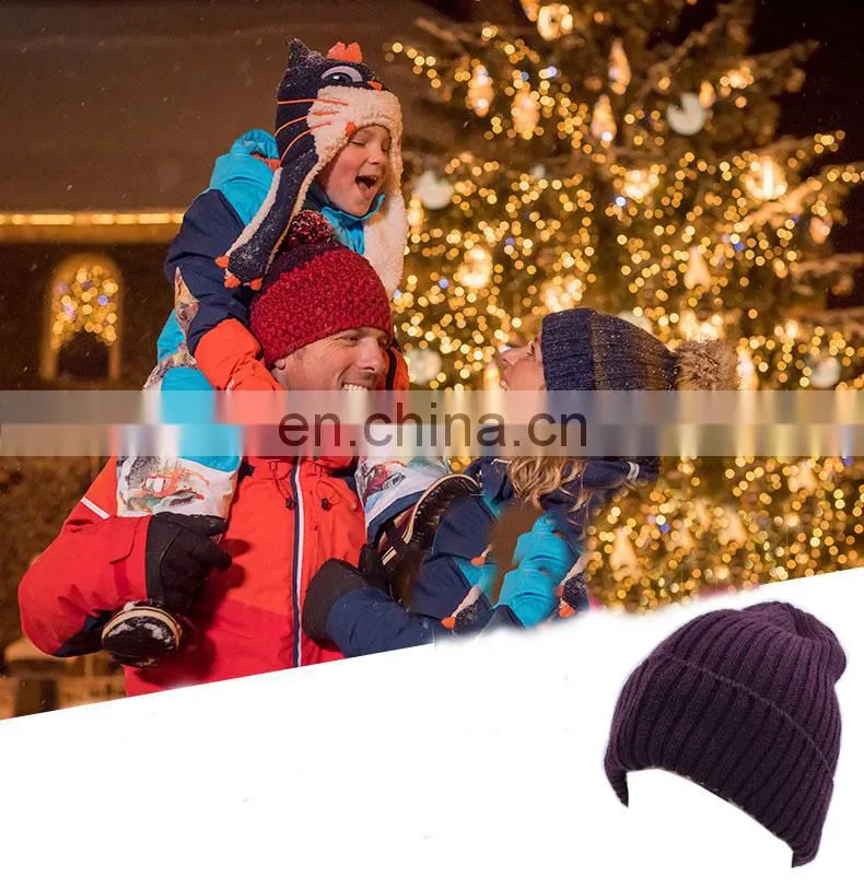 custom fashion colorful Unisex Jersey Knitted hats
