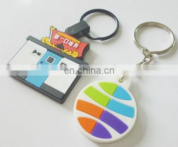 high quality fashion soft custom pvc key chain