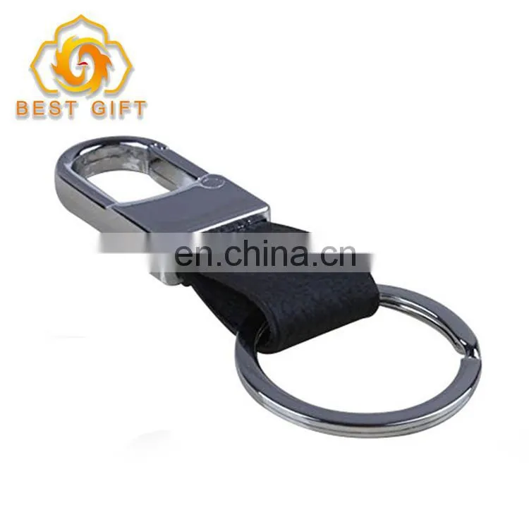 New Arrivals 2018 Zinc Alloy Leather Keychain
