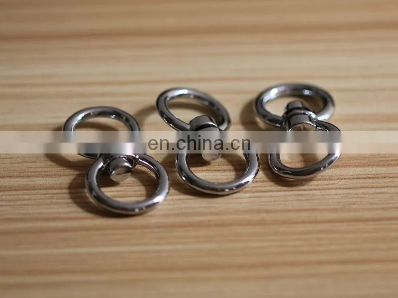 promotional custom belt accessory metal Double snap swivel snap hook for handbag