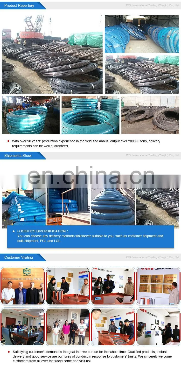 4mm 4.8mm 5mm 6mm 7mm 8mm high tensioned spiral surface Low Relaxation 1860mpa pc steel wire