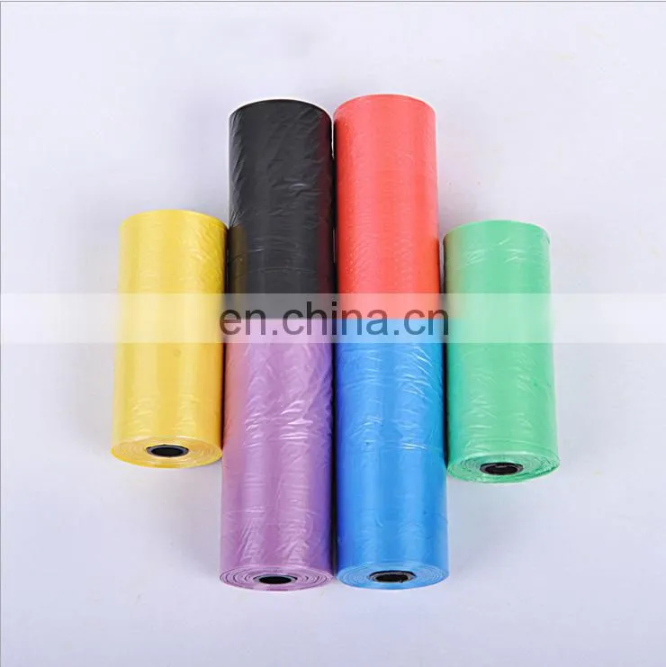 Custom Printed Biodegradable Compostable Disposable Eco Friendly Black Trash Garbage Pet Dog Waste Poop Poo Bag For Dogs