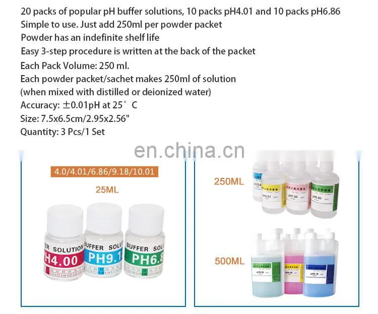 ph solution ph buffer powder