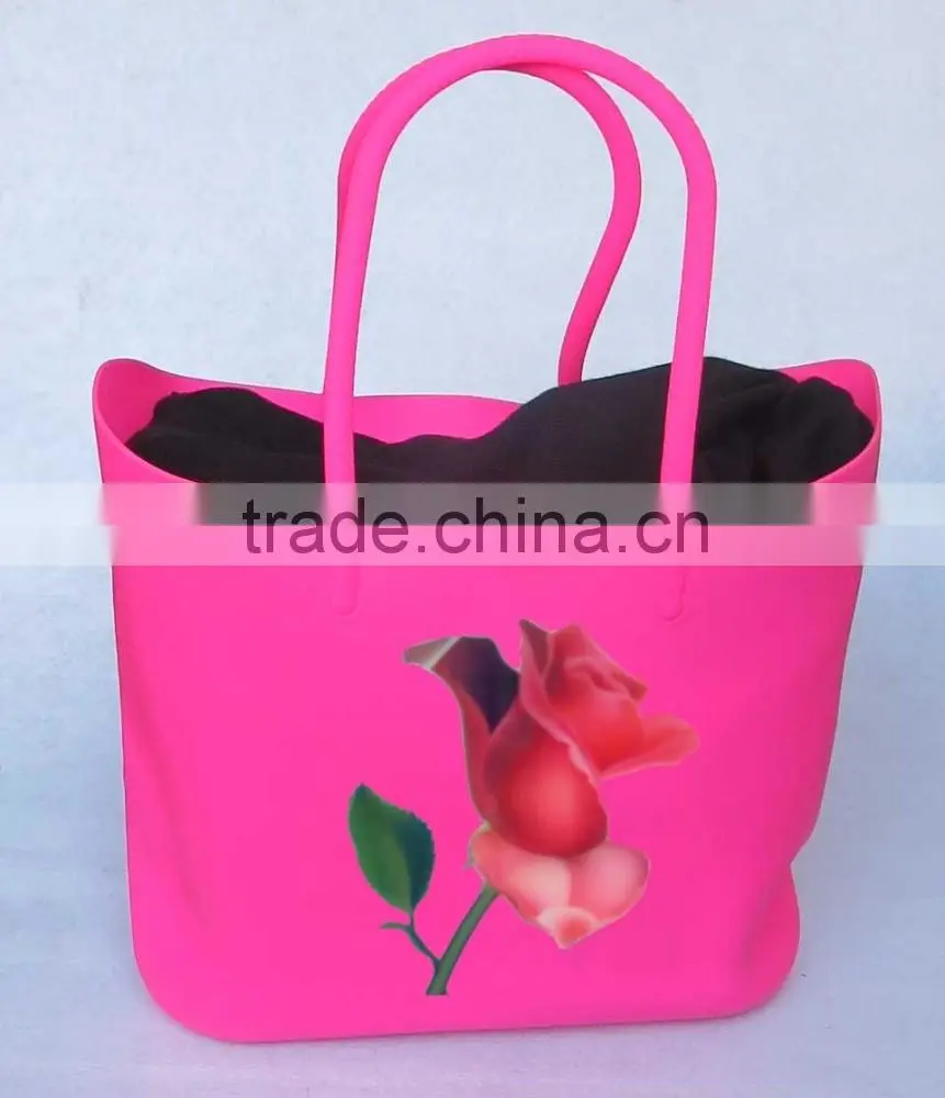 Silicone tote, Valentine's bag, Mother Day bag
