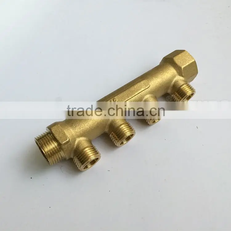 Floor Heating Systems brass Exhaust Pipe Type Manifold