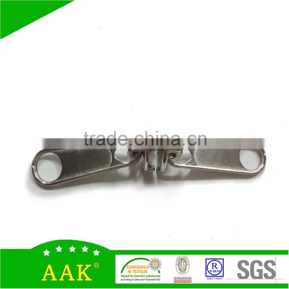 10# metal slider double zipper pull