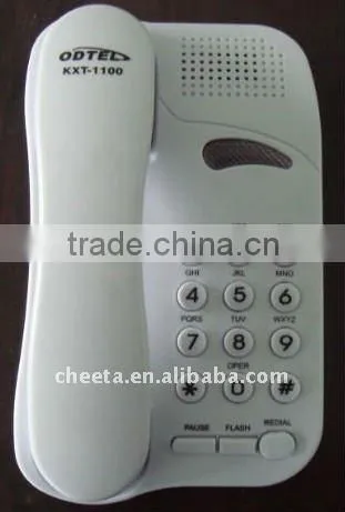 Memory corded telephone with incoming light