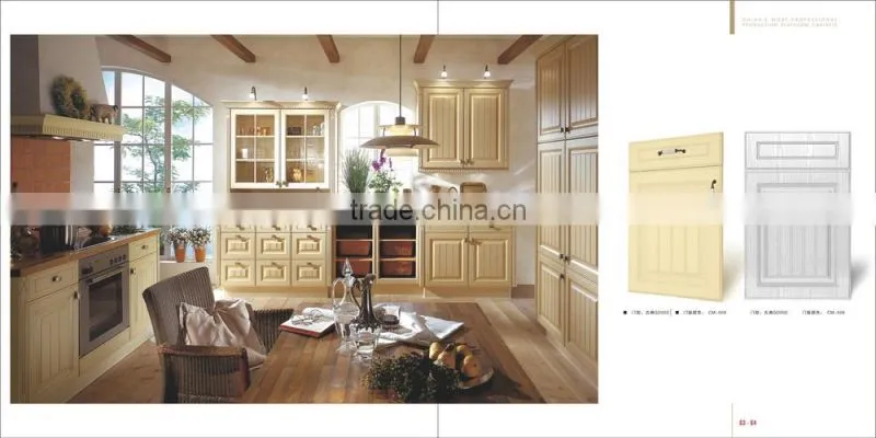 Classic style solid wood cabinet kitchen - muodular kitchen cabinet