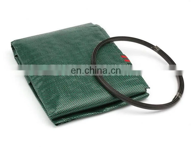 Heavy duty pop up/pe 600d polyester gardening bag with spring