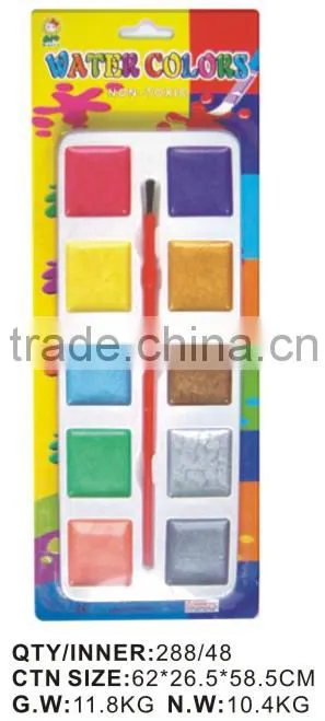 TARGET audited supplier,damp-dry metallic watercolor set