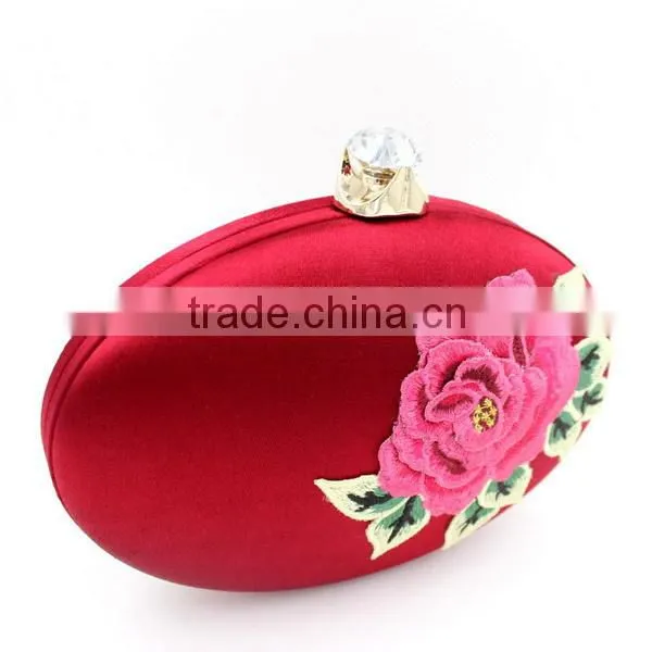 2015 chinese style embroidery bag vintage leather clutch bag