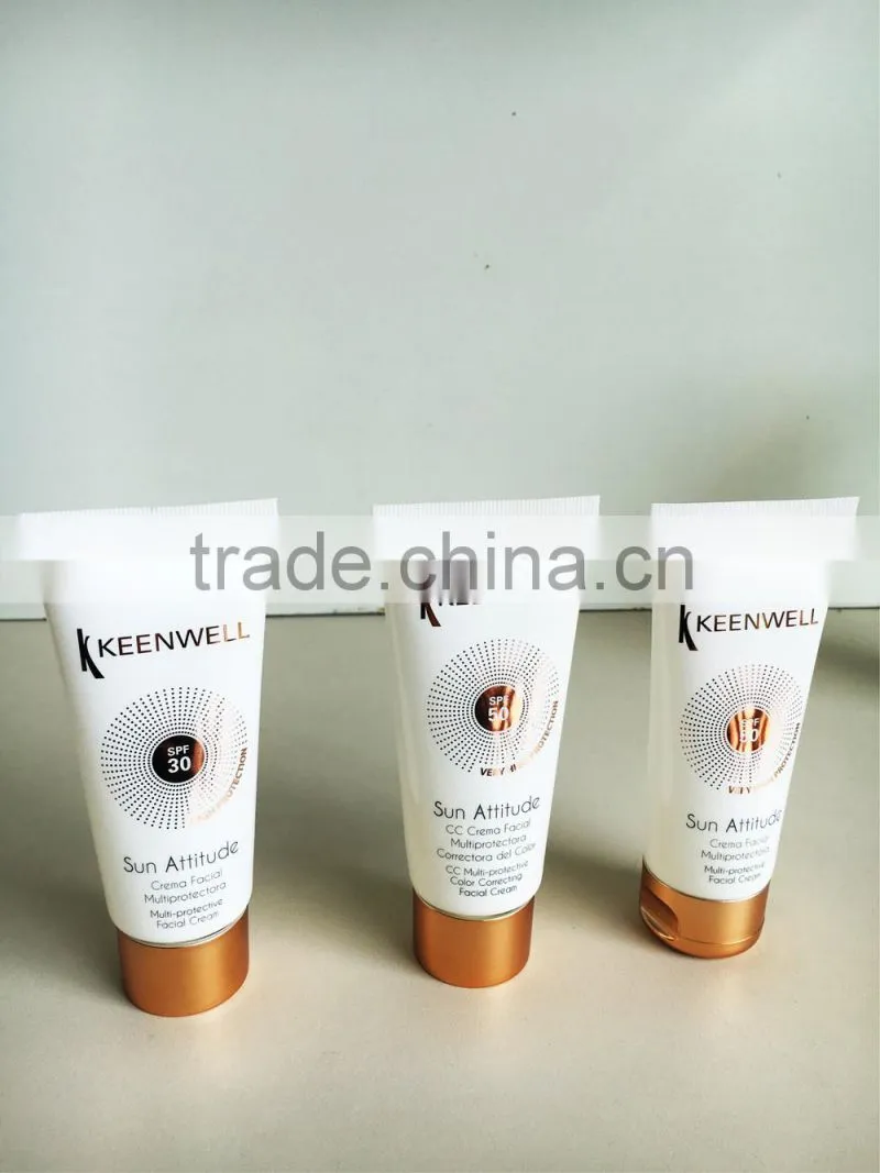 Plating cap for plastic tube packaging