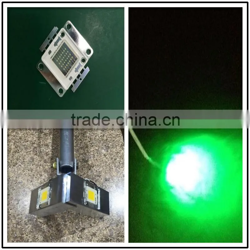 Battery Powered 520NM - 525NM Green 12V 30W fishing Led chip 3500lm