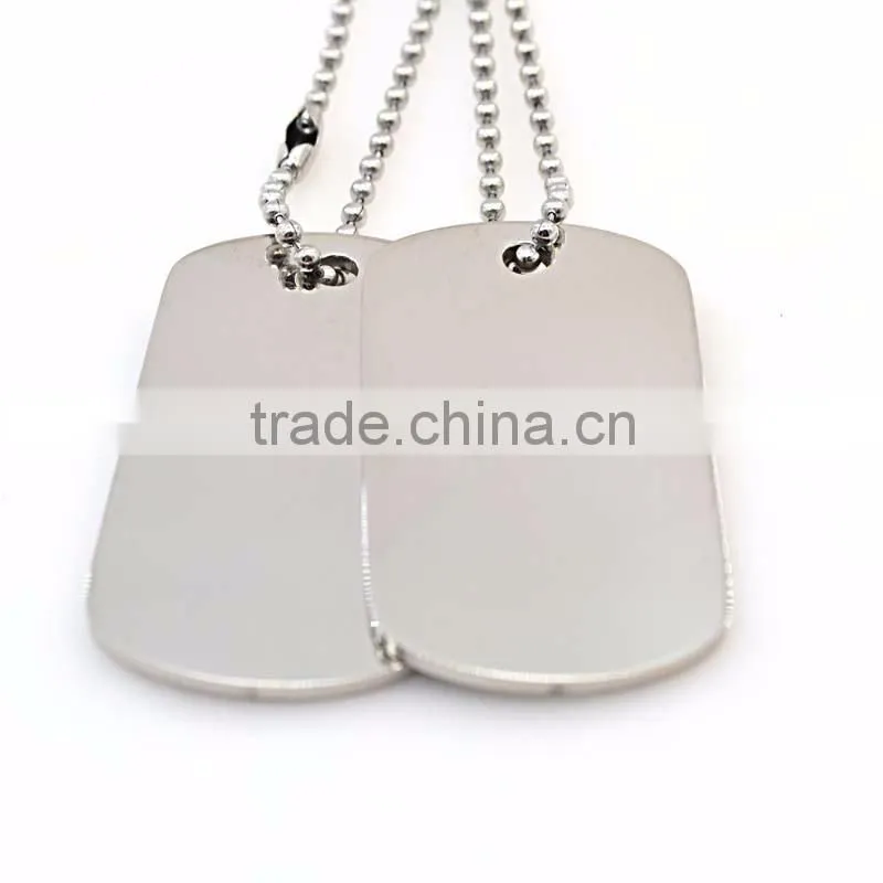 wholesale fashion jewelry custom laser logo words stainless steel couple pendant