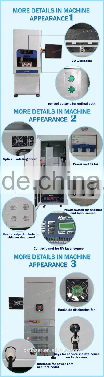 UV laser marking machine for Single crystal silicon