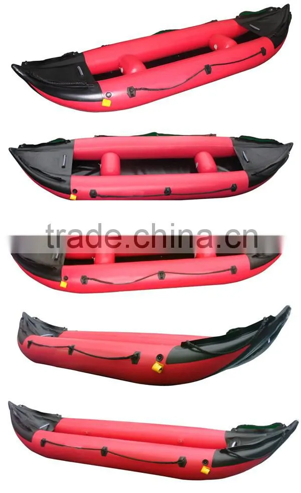PVC inflatable kayak CE plate floating boat handmade factory export best design