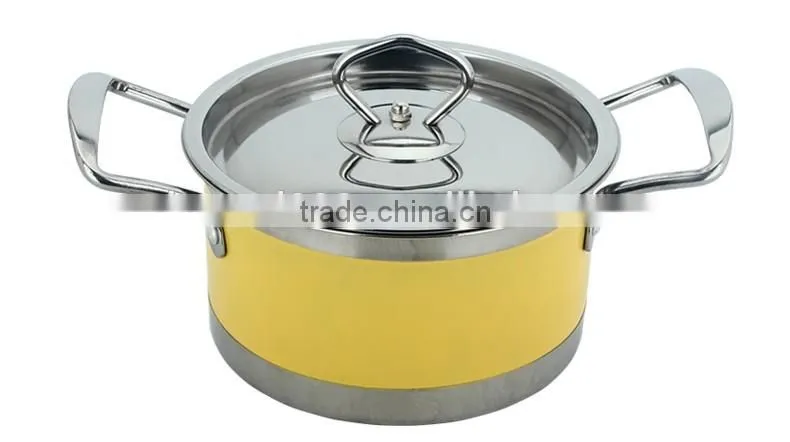fashion colorful induction cookware set die cast korea cast