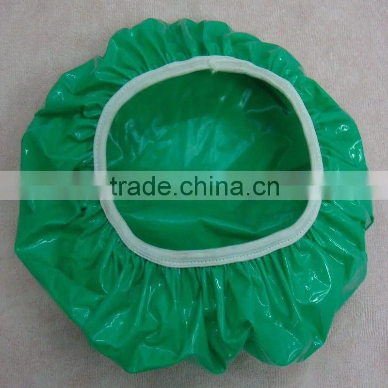 Green Cartoon children bath shower cap