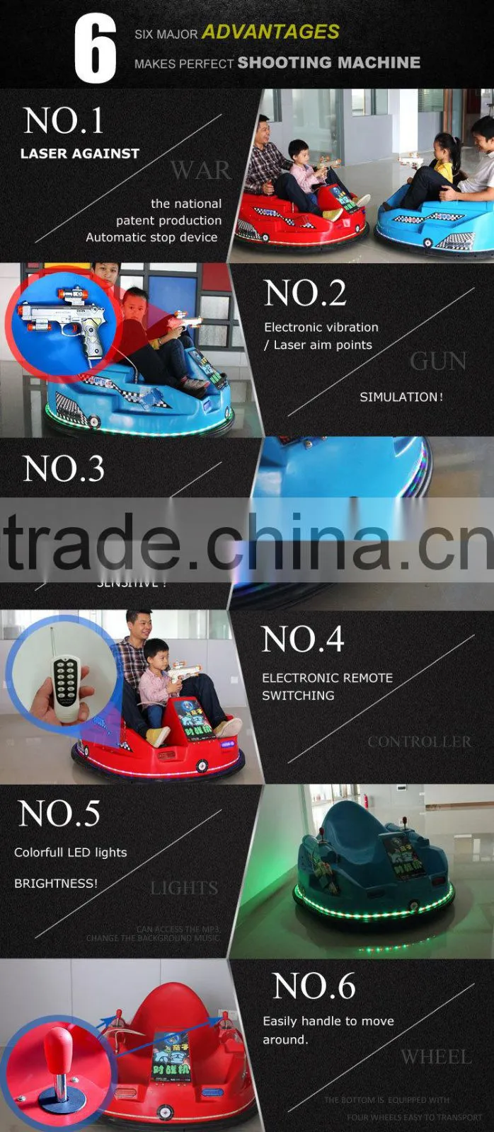 QH-BC201 Qingheng 2015 Hot sale kids bumper car
