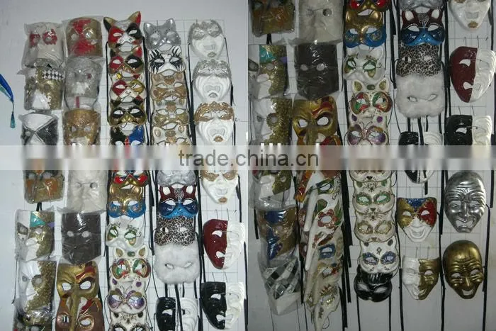 Silver Carnival Mask Cat Shaped Venice Style