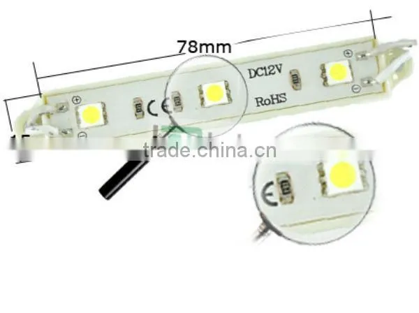 3 chips 5050 led smd module,DC12V, for sign,light box