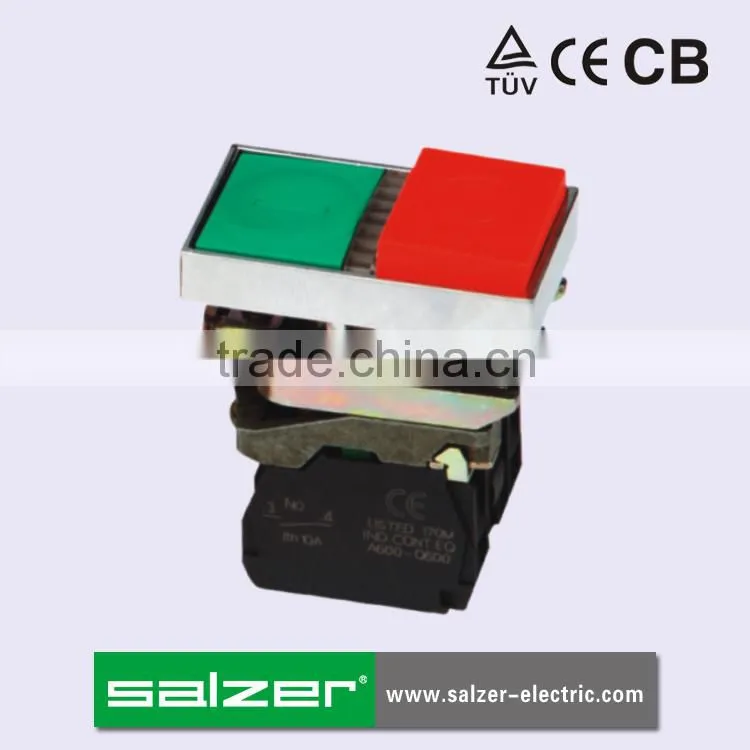 Salzer SA22-BW8465 Double Button Switch With LED Lamp