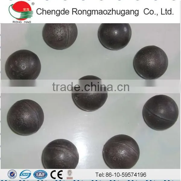 High efficiency pore-free chrome grinding ball pore-free