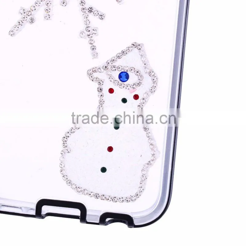 diy mobile phone case with snowman