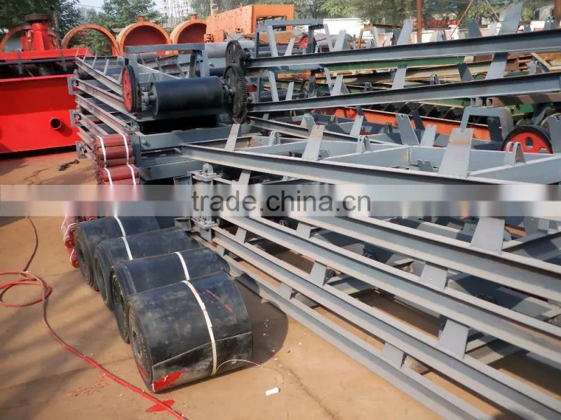 CE&ISO stand rubber PVC belt conveyor for mile