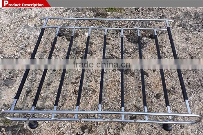 Powder coated install car roof rack cargo baskets