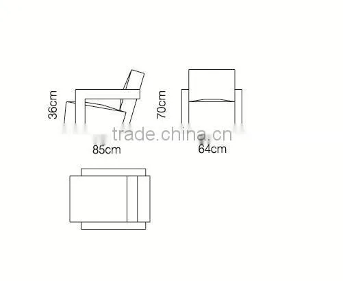 Creative modern design fabric lounge chair MC1003