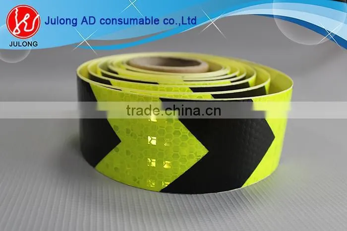 Factory price honeycomb reflective tape arrow red & white reflective film reflective adhesive tape Guangzhou