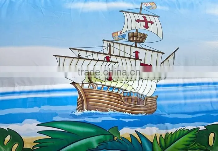 Hot sale backyard water rock climbing wall pirate theme climbing tower inflatable rock climbing wall
