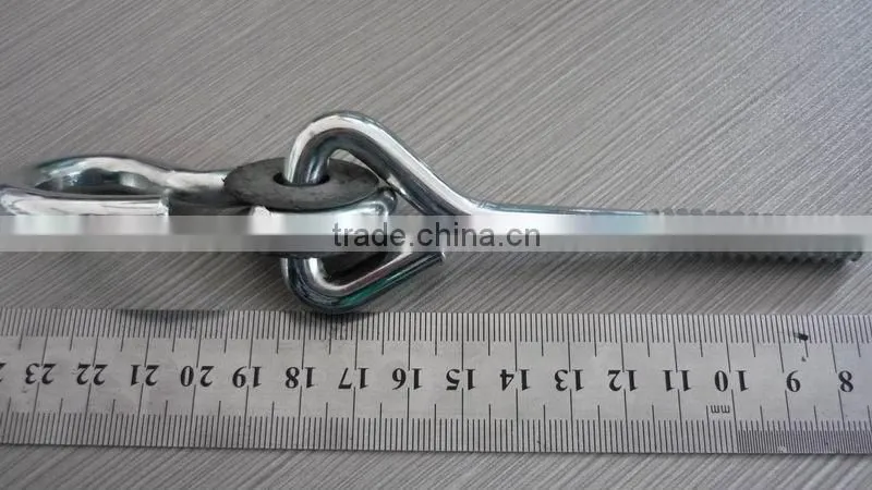 Metal Zinc Palted Swing Hook With Bolt