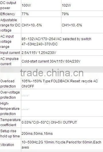 T100 T-100D Triple output switch power supply