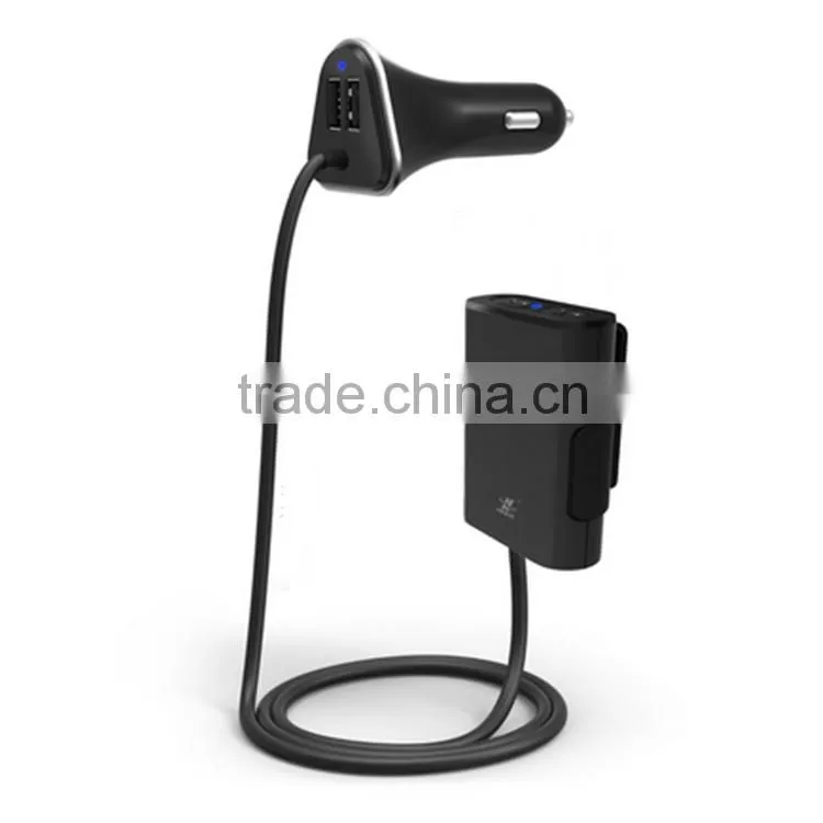 REYON new model 4 usb 9.6A multi usb port car charger for Iphone,Ipad ,tablet,samsung