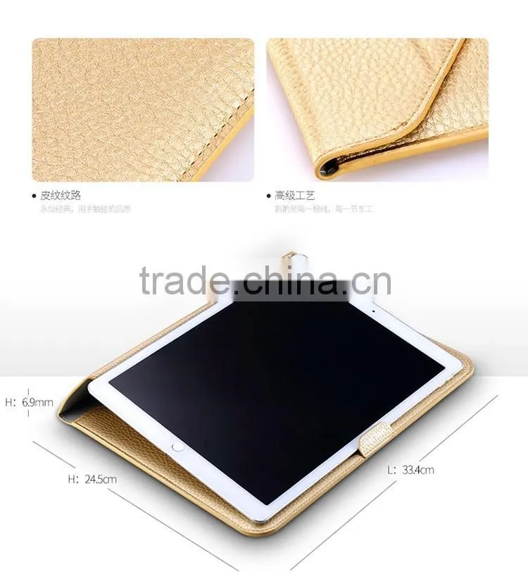 for iPad Pro 12.9 leather Sleeve with kick Stand, Wallet Sleeve Case for Macbook 12 inch, Ultrathin Carrying Bag with Stand