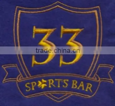 sports Bar logo design custom embroidery patches badges