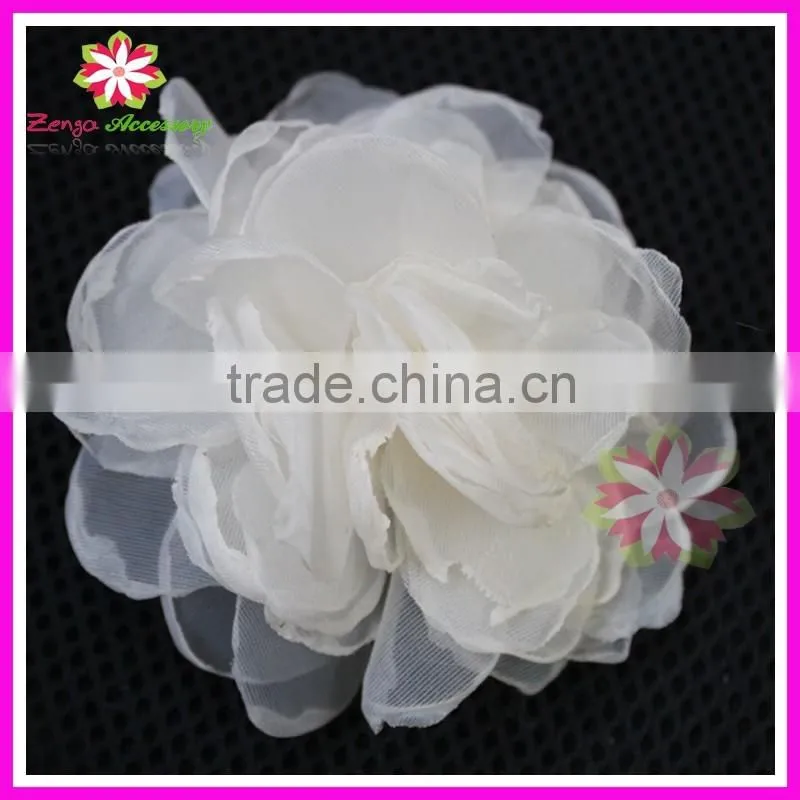 Layers silk flower, silk fabric flower for hair, silk flowers for clothes