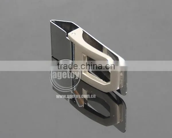 Engrave Hollow Zinc Alloy Pocket Slim Cash Clip Personalized Folding Stainless Steel Metal Money Clip Gift