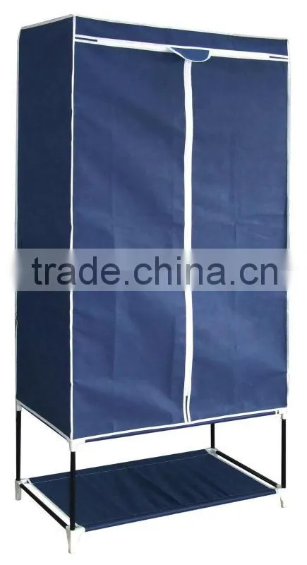 Non-woven folding portable wardrobe/almirah design /closet/cabinet/bedroom wardrobes