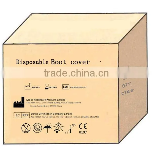 Disposable non woven and PE CPE overshoes