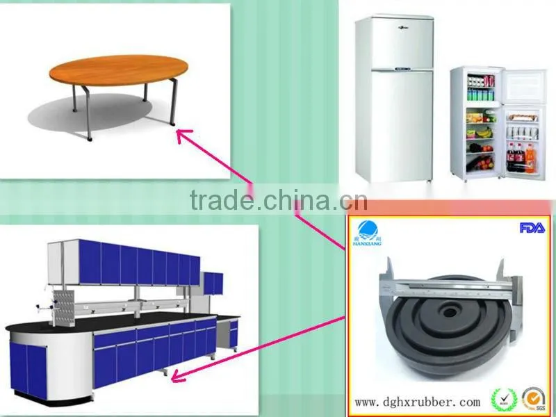 Anti-aging, anti-radiation, good flexibility T-top Bollard Rubber Base