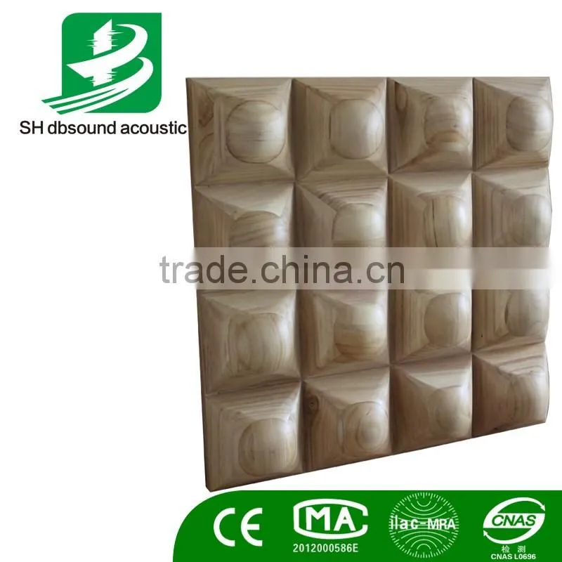 acoustic diffuser sheet for wall and ceiling decoration