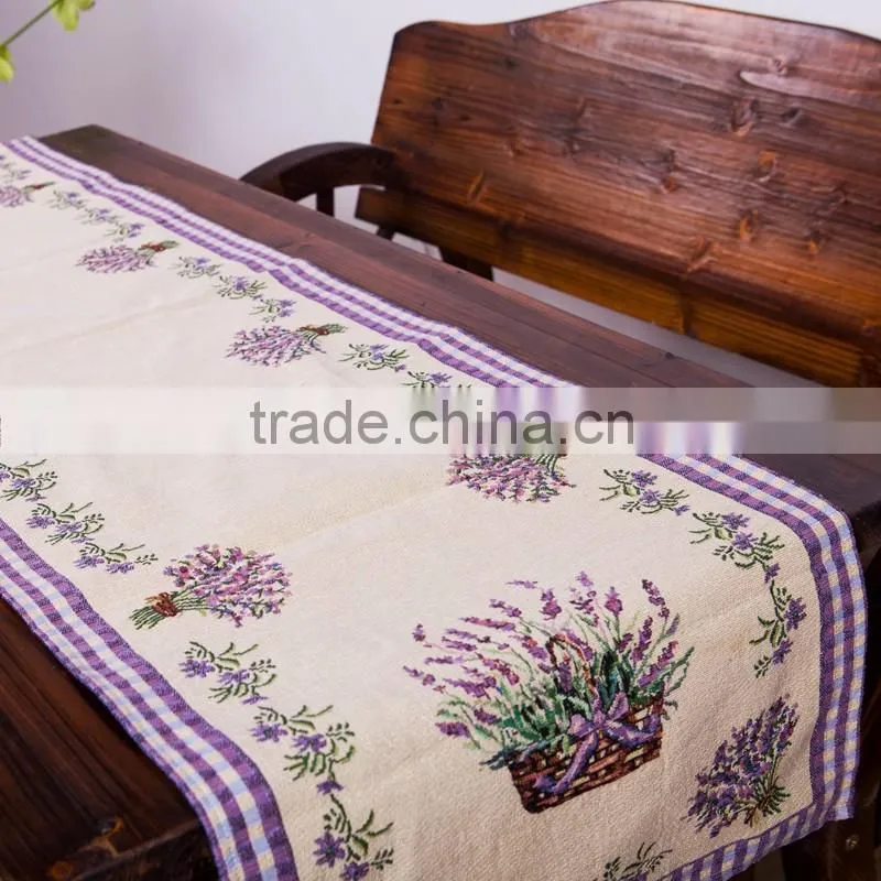 Fancy lavender Table Runner For Wedding Party Table Decoration