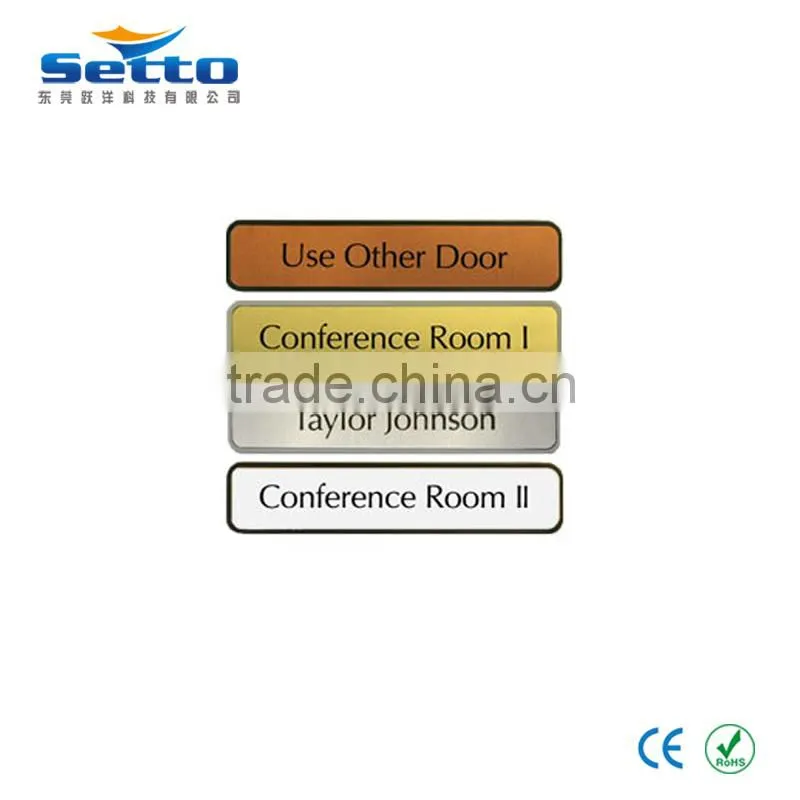 China supplier metal made engraving nameplate