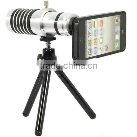 For iphone 4 8X zoom telescopic camera lens with tripod