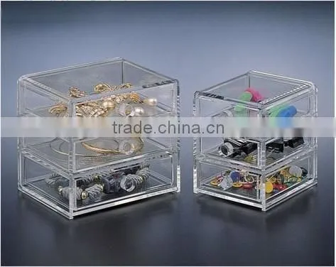 customize acrylic drawer box in various sizes and shapes