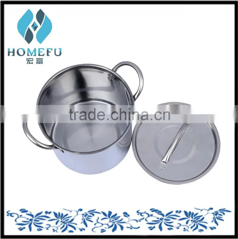 2015 tall stainless commercial steel heavy duty stock pots made in china